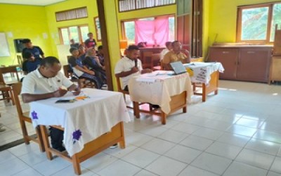 Rutinitas Di Sekolah SMPN Tujuh Maret Hadakewa Dan Pelaksanaan Ujian Praktek Mata Pelajaran PJOK