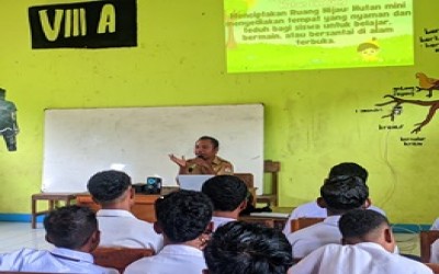 Siswa SMPN Tujuh Maret Hadakewa Antusias Ikuti Sosialisasi P5 Pembuatan Hutan Mini