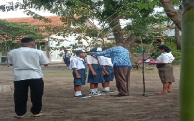 APEL BENDERA AWAL TAHUN PELAJARAN 2023/2024; PENGUKUHAN SISWA BARU KELAS 7